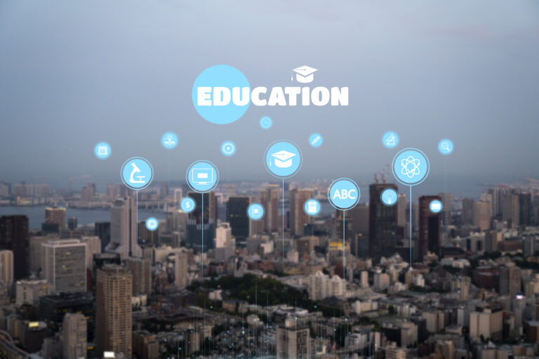 city-committed-education-collage-concept city-committed-education-collage-concept